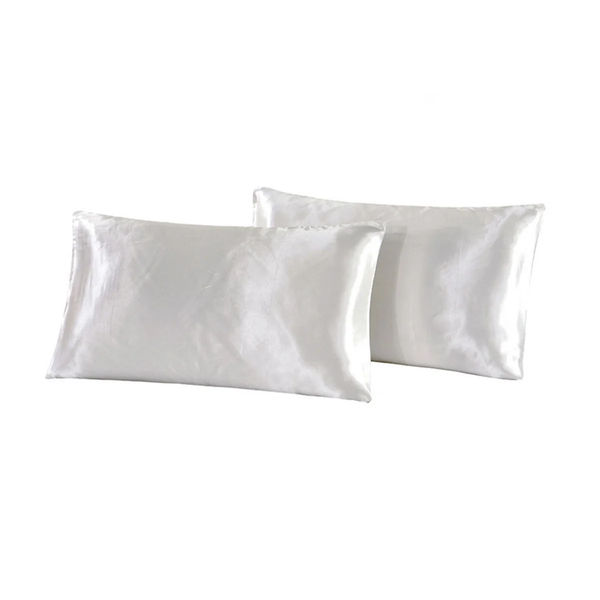 

1Pair Satin Pillowcase 51x102cm Luxurious Silk Like Fabric Gentle on Skin and Hair No Ironing Needed Easy Care Bedding Upgrade