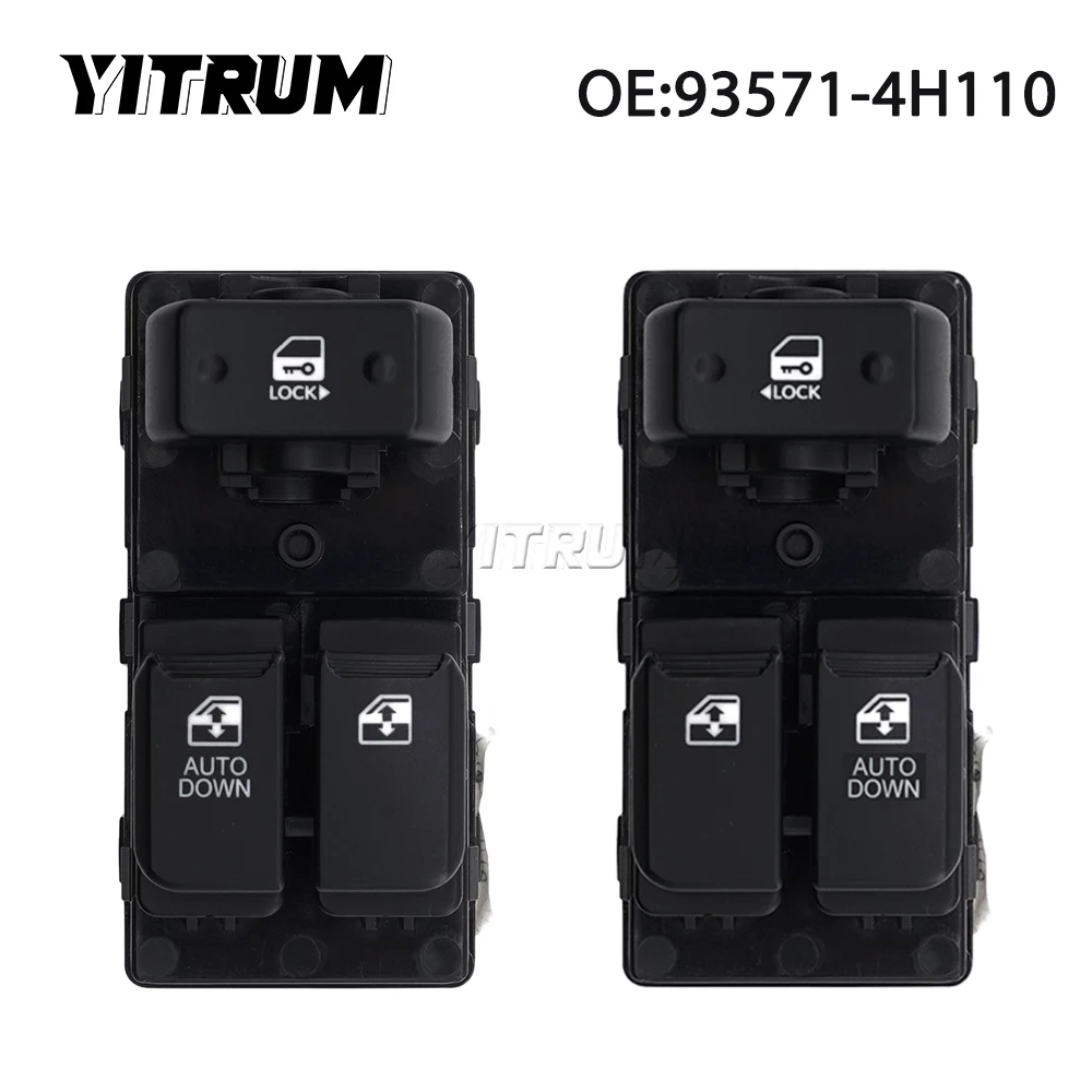 

YITRUM 93571-4H110 93570-4H000WK Front Left/Right Window Master Switch For 2007- 2016 Hyundai H1 Starex i800 Grand iMax