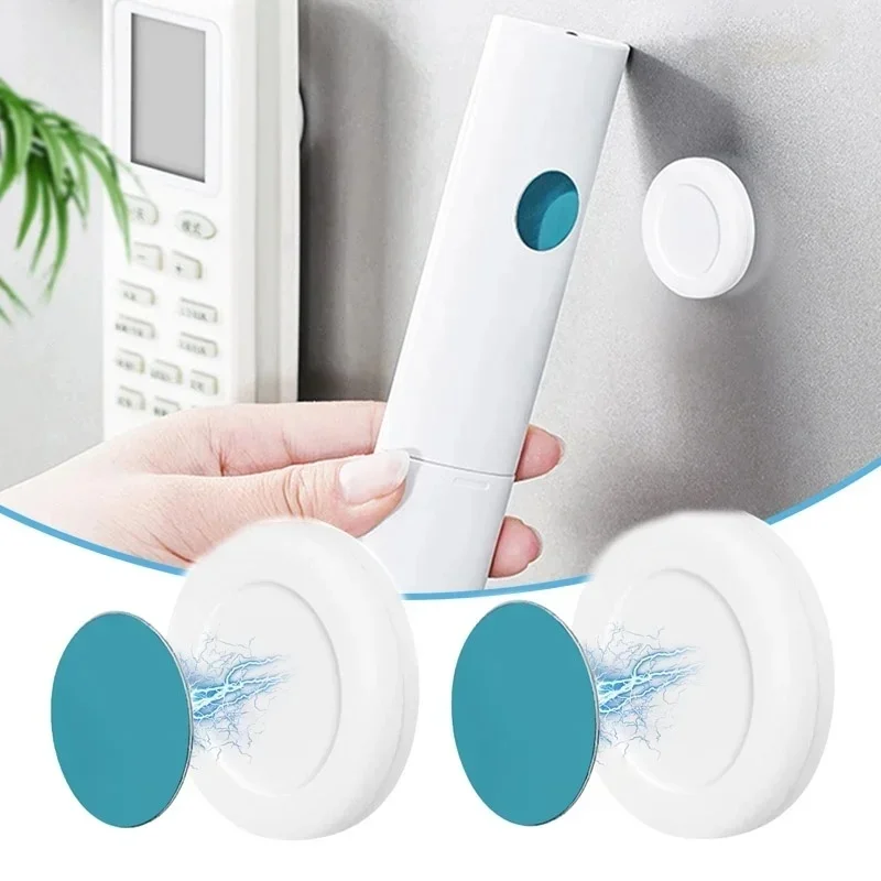2/4/6/8set Cable Organizer Adhesive Magnetic Hooks Wall Mount Magnet Holder Sticker Remote Control Storage Holder Home Hook