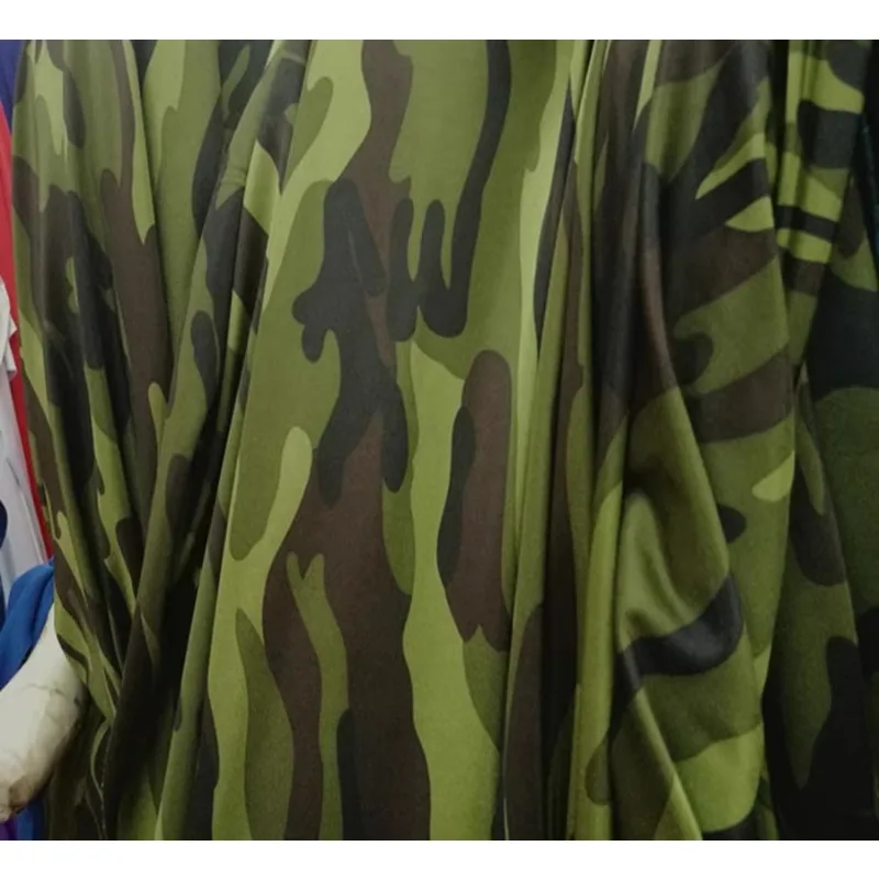 

Military Green Camouflage Fabrics Printed Spandex/Nylon Sole Swimsuit Sportswear Fabric Sewing Hunting Accessories Tactical DIY