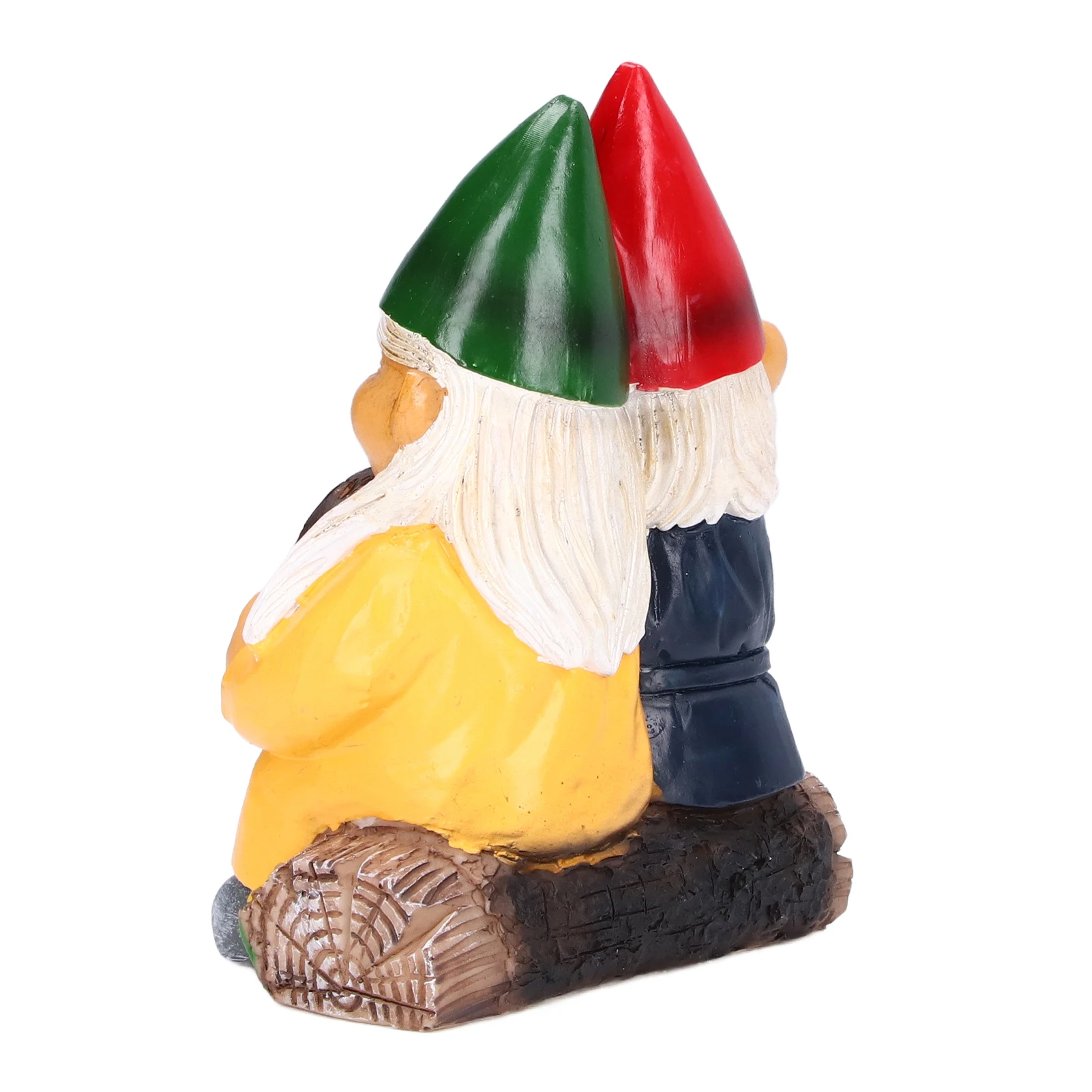 Garden Gnome Couple Figurine Synthetic Resin Household Decorative Dwarf Couple Statue for Home Decor Ornaments