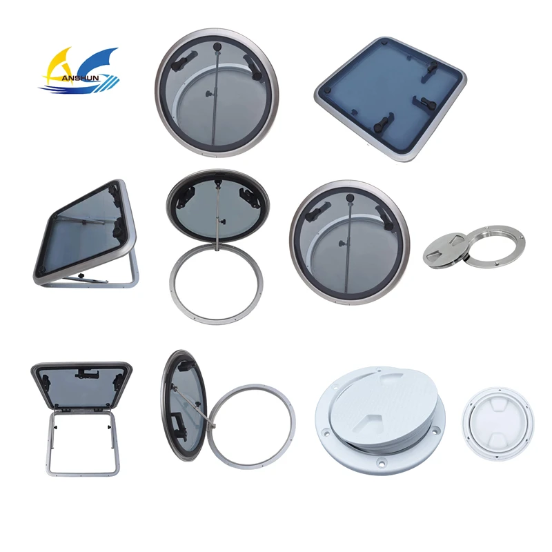 

Marine Aluminium Porthole Custom Oval Metal Round Diameter ABS Anti Aging Hatch Side Window Deck Hatch