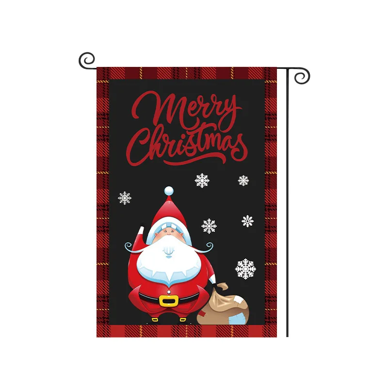 Christmas Garden Flags, Suitable for Outdoor  for Garden and Entrance Decoration 12inx18in As Well As Home Decoration Gifts.
