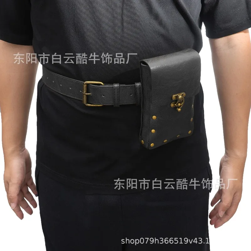 スチームパンク電話ポーチ中世ベルトルネッサンスコスプレ衣装アクセサリー