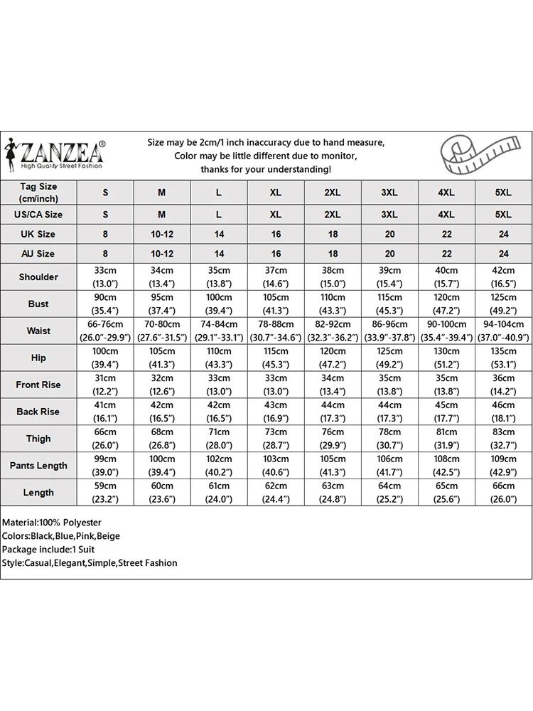 ZANZEA Women Summer Matching Sets Sleeveless Blouse Causal Pants Sets Trouser Suit Tracksuits Elegant Loose OL Suit Outifits