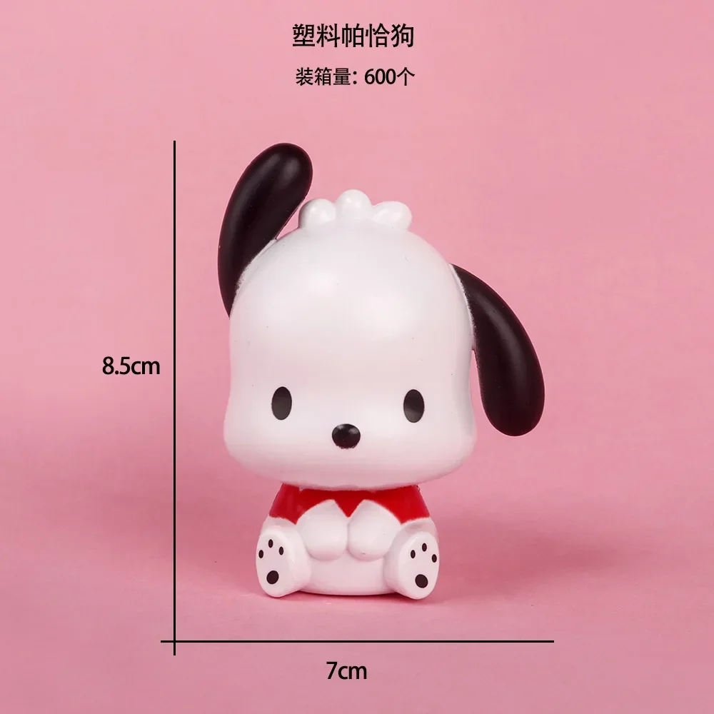 Sanrio Pochacco Doll Toys Cinnamoroll Kuromi Action Anime Figure Doll Cute Anime Doll Toys Bedroom Decoration Kids Birthday Gift