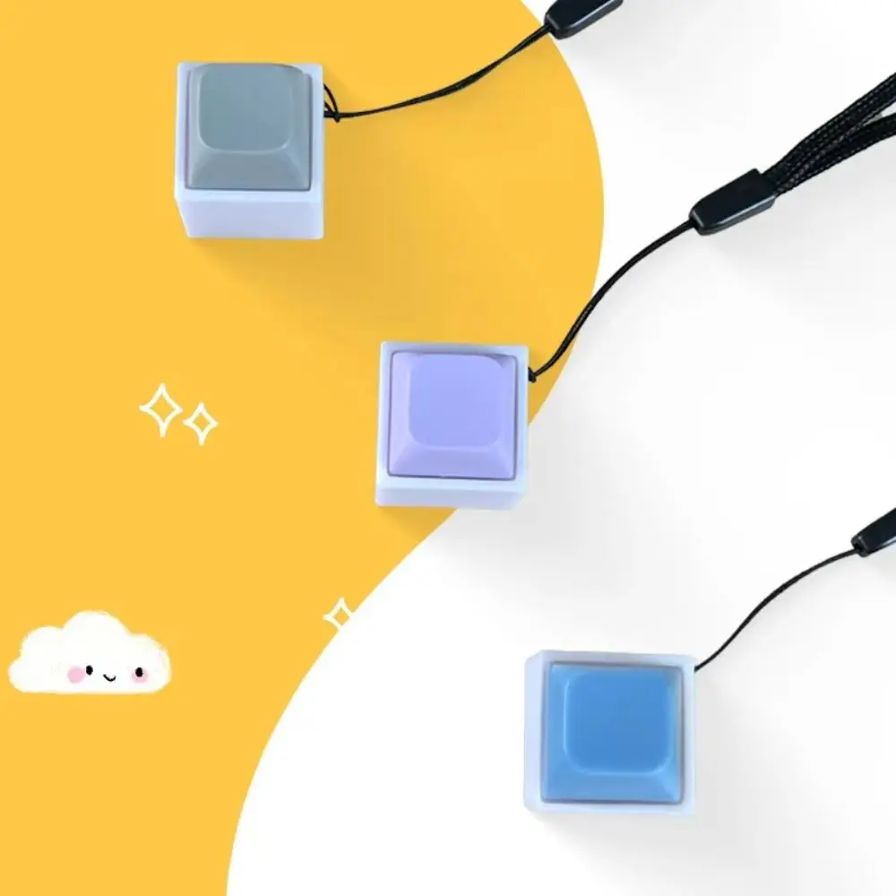 Click Button Fingertip Button Keychain ABS Trinket Mechanical Switch Keychain Keyboard Switche Without LED Light