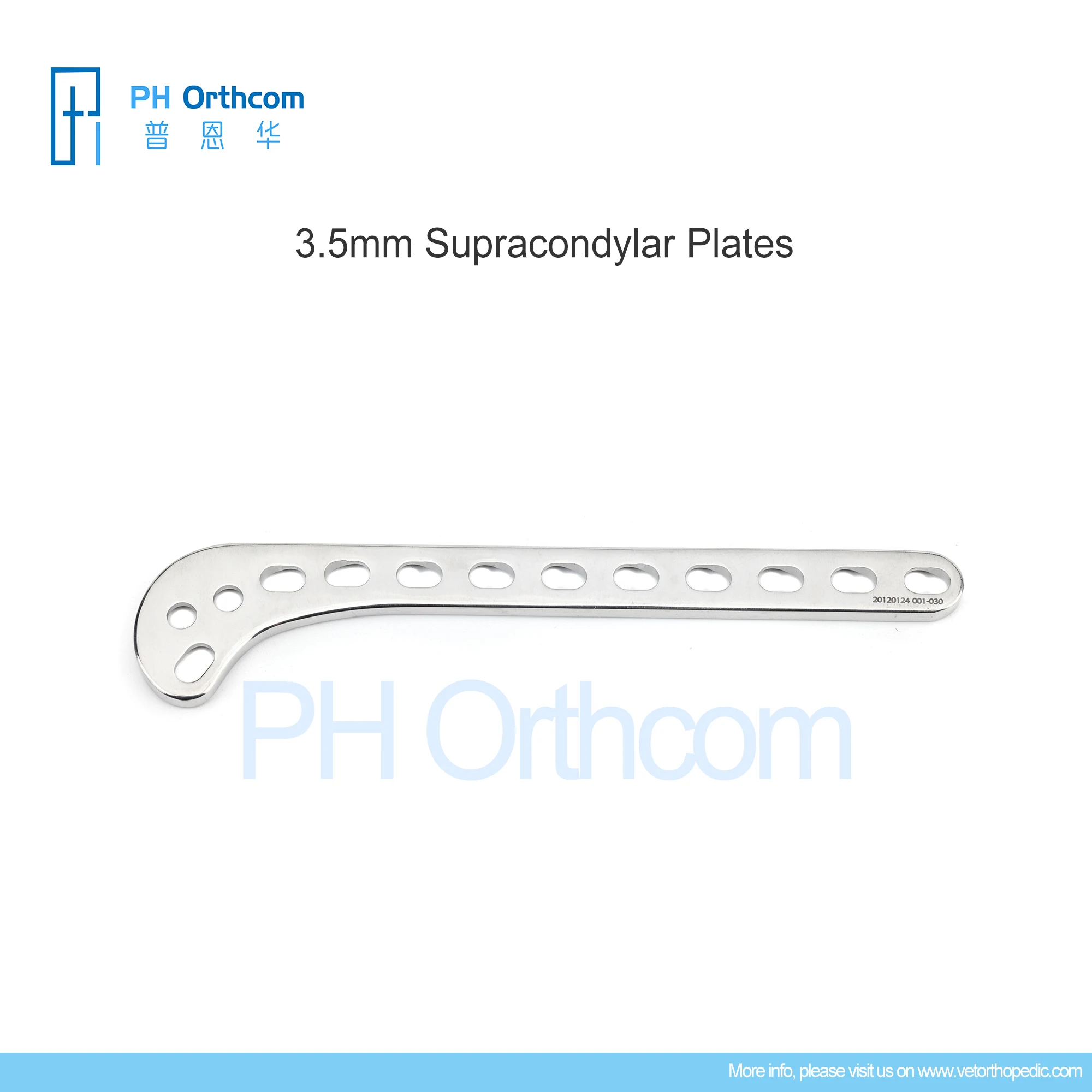 Imagem -05 - Placa Supracondilar Cirúrgica Suprimentos Médicos Instrumentos Ortopédicos Implante Cirúrgico Veterinário Animais de Estimação Aço Inoxidável 304 3.5 mm