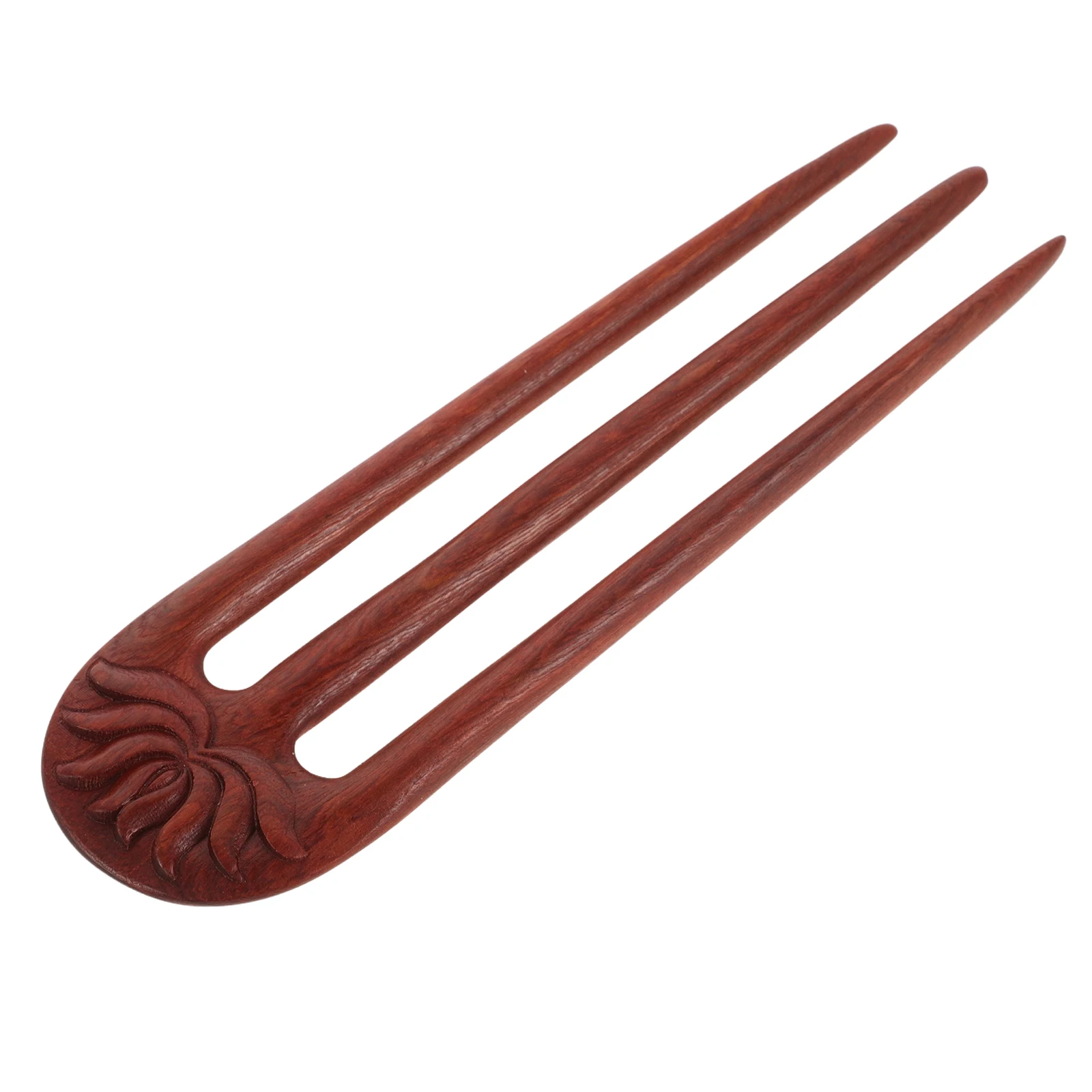 

Elegant Wooden Fork Women Classic Hairpin For Buns Updos Natural Thick Pin Alternative Stylish Vintage Hair