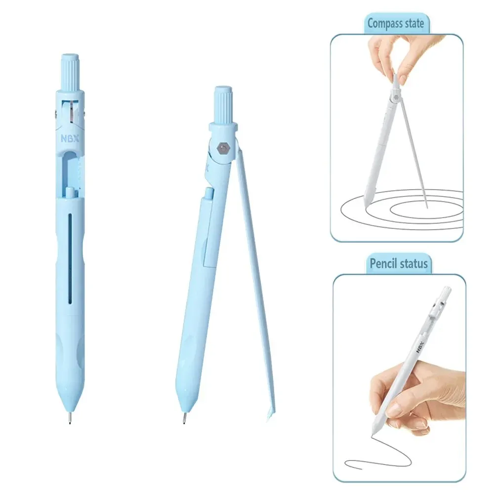 Piece of Compass Pen, Dual-purpose Tool for Drawing and Writing,Office and Study Stationery