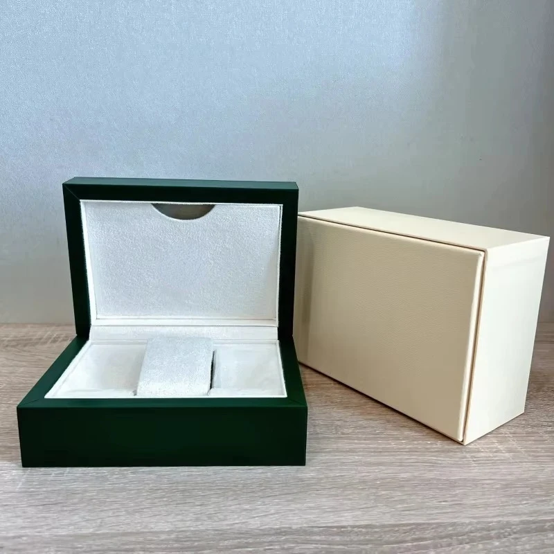 

Luxury Green Wooden Velvet Watch Box for PaRilk-R Sub GMT Daytonan NH35/36