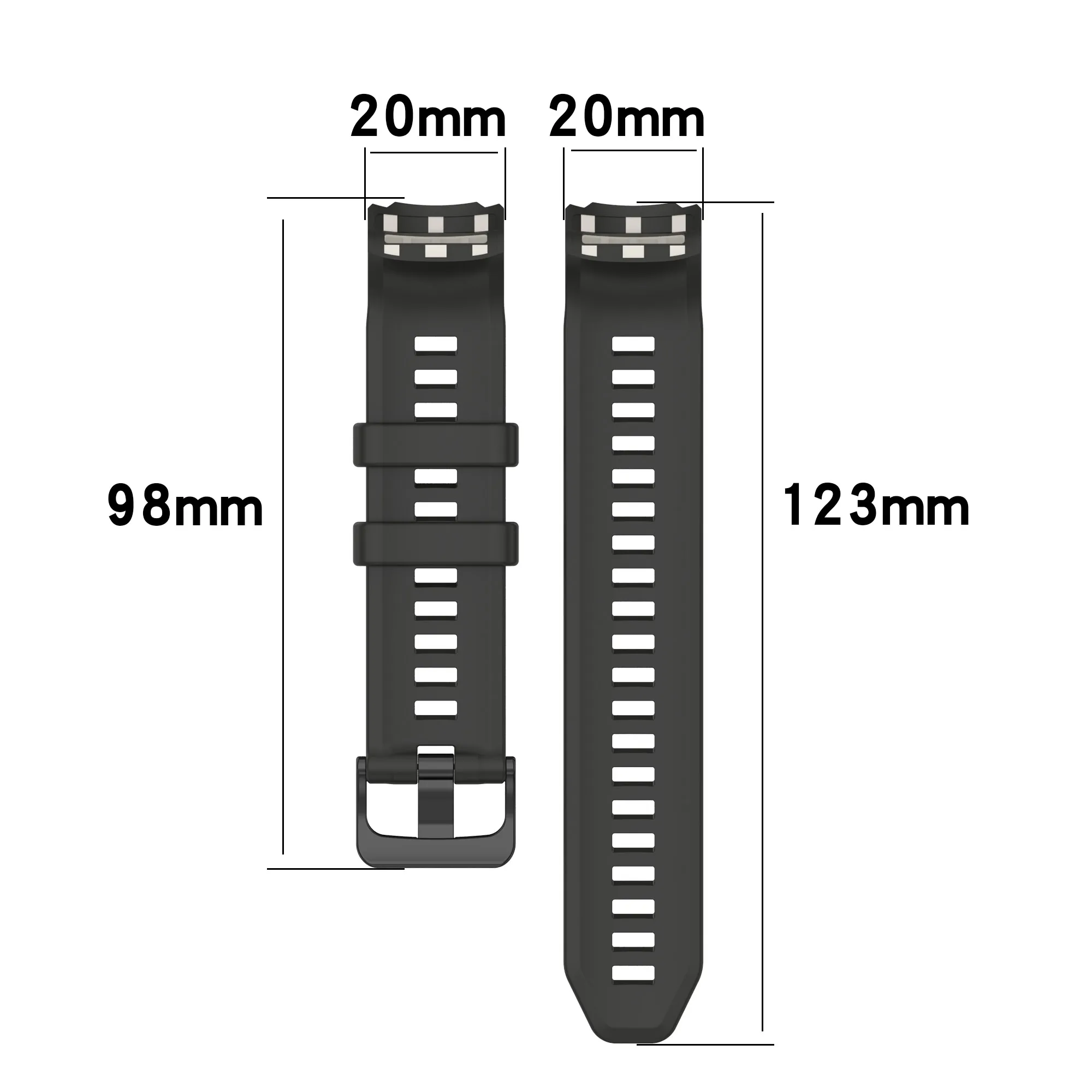 Smart Watch Strap Silicone for Garmin Instinct 2S Replacement Accessories Graphite Grey Red White