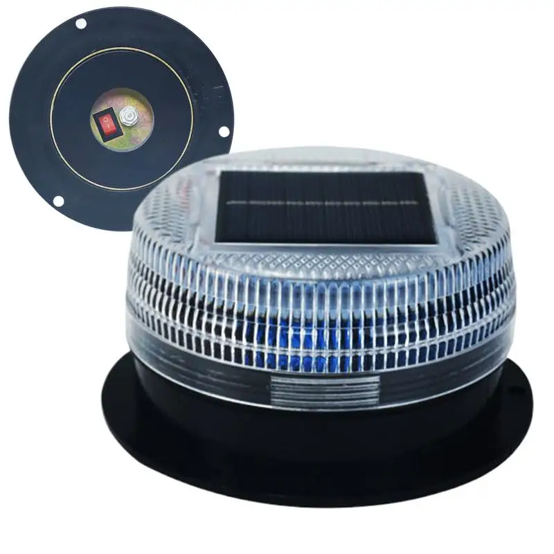 Solar Warning Lights Outdoor Construction Warning Lamp Solar Industrial LED Warning Lights Waterproof Safety Warning Flashing