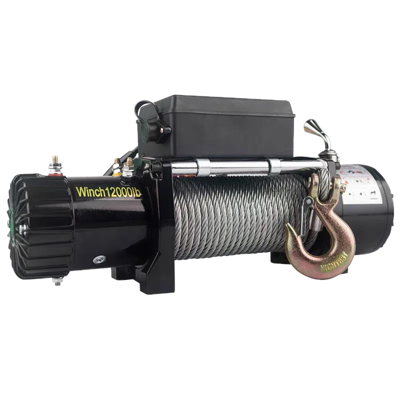 Verricello elettrico 12v camion fuoristrada auto 24v auto-salvataggio domestico piccola gru verricello tirando trapianto di riso mucca a velocità singola