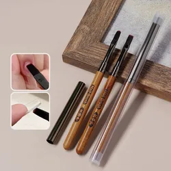1PC Sandalwood Gel Painting Brush Nail Art For Gel Tip Extension Acrylic Builder Accessory Nail Art Brushes