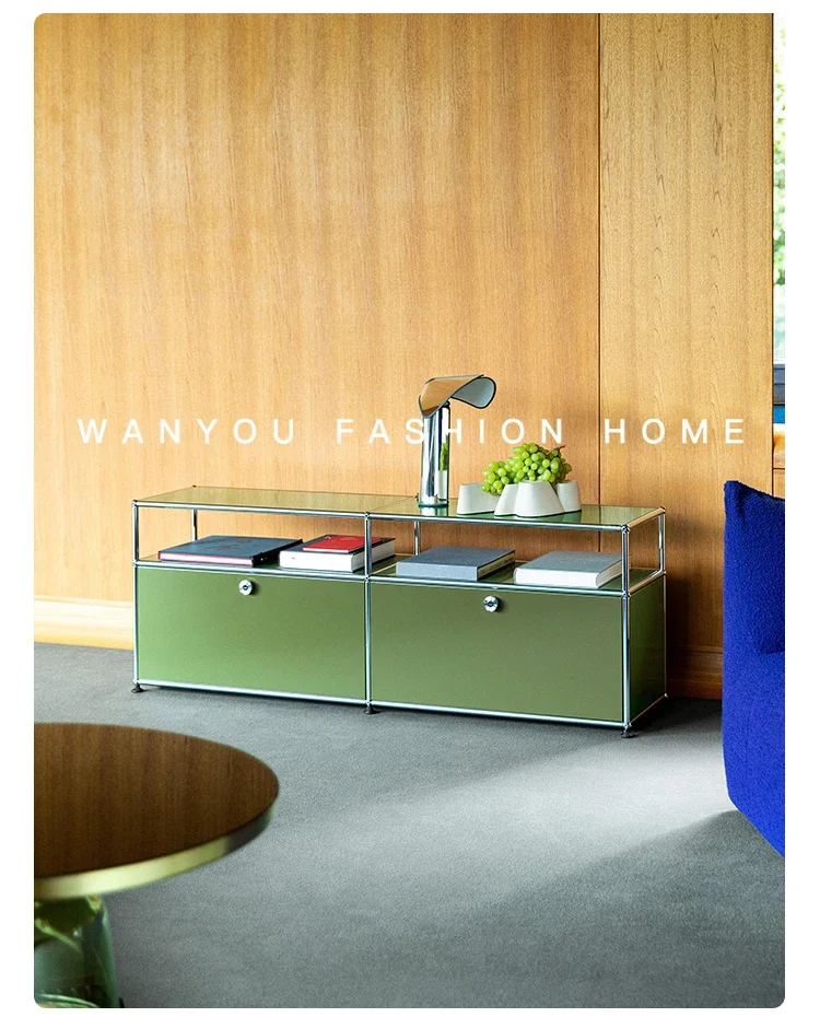 Chariot mobile de mode moderne de style médiéval d'acier inoxydable