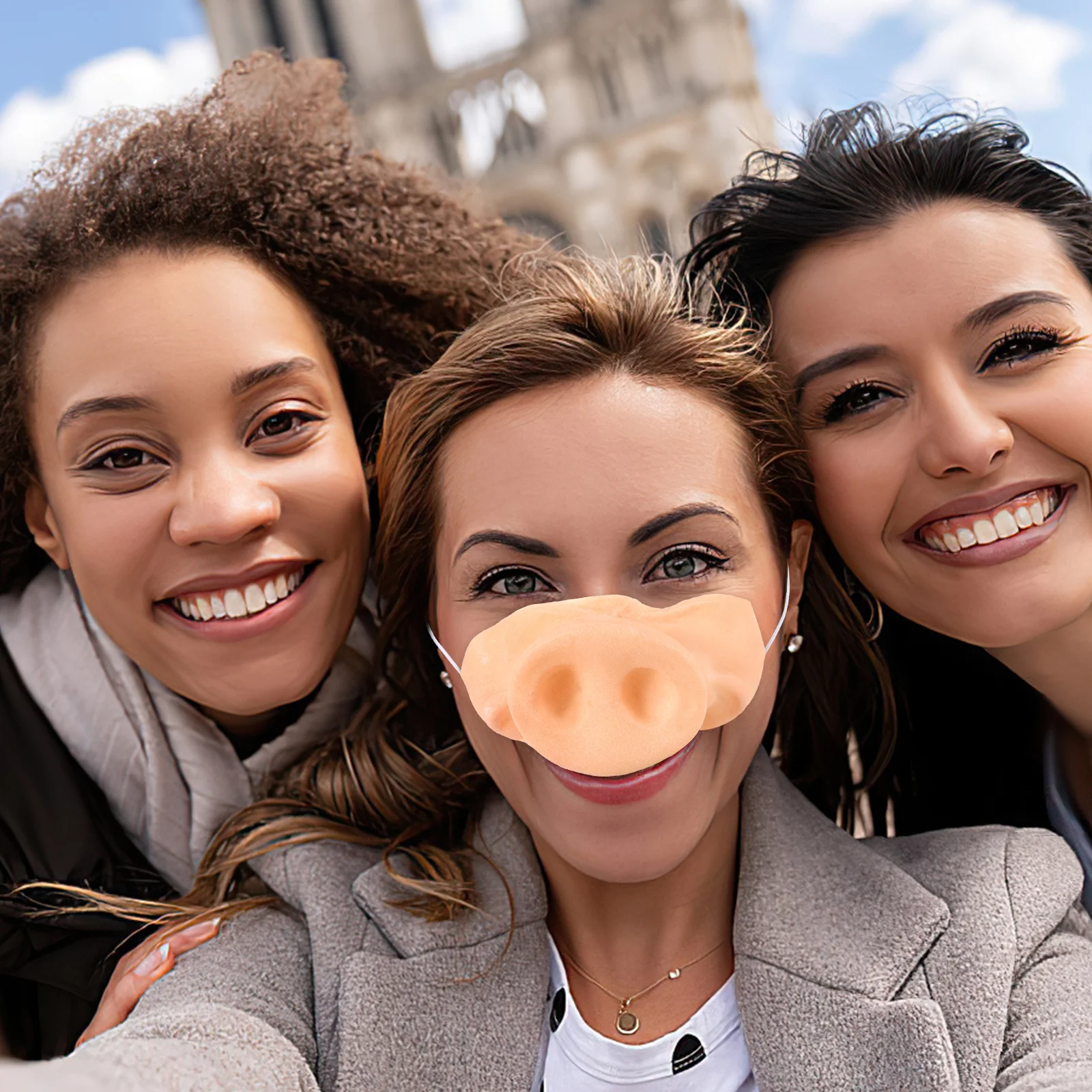 

Pig Nose Prop Realistic Fake Pig Nose Latex Animal Costume Cosplay Party Accessory Performance Supply Performance Prop