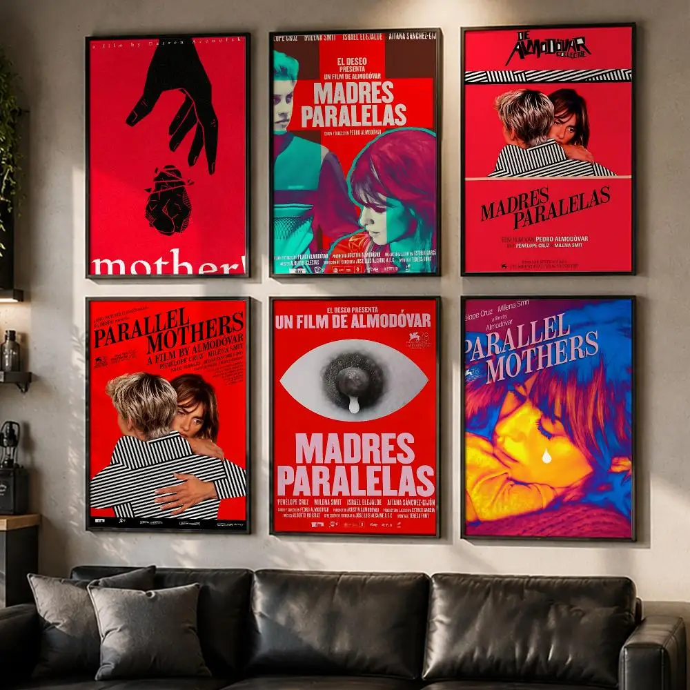 Iconic Movie Parallel Mothers Poster No Glue Residue Self-Adhesive Art Poster Wall Decor for Bedroom Living Room