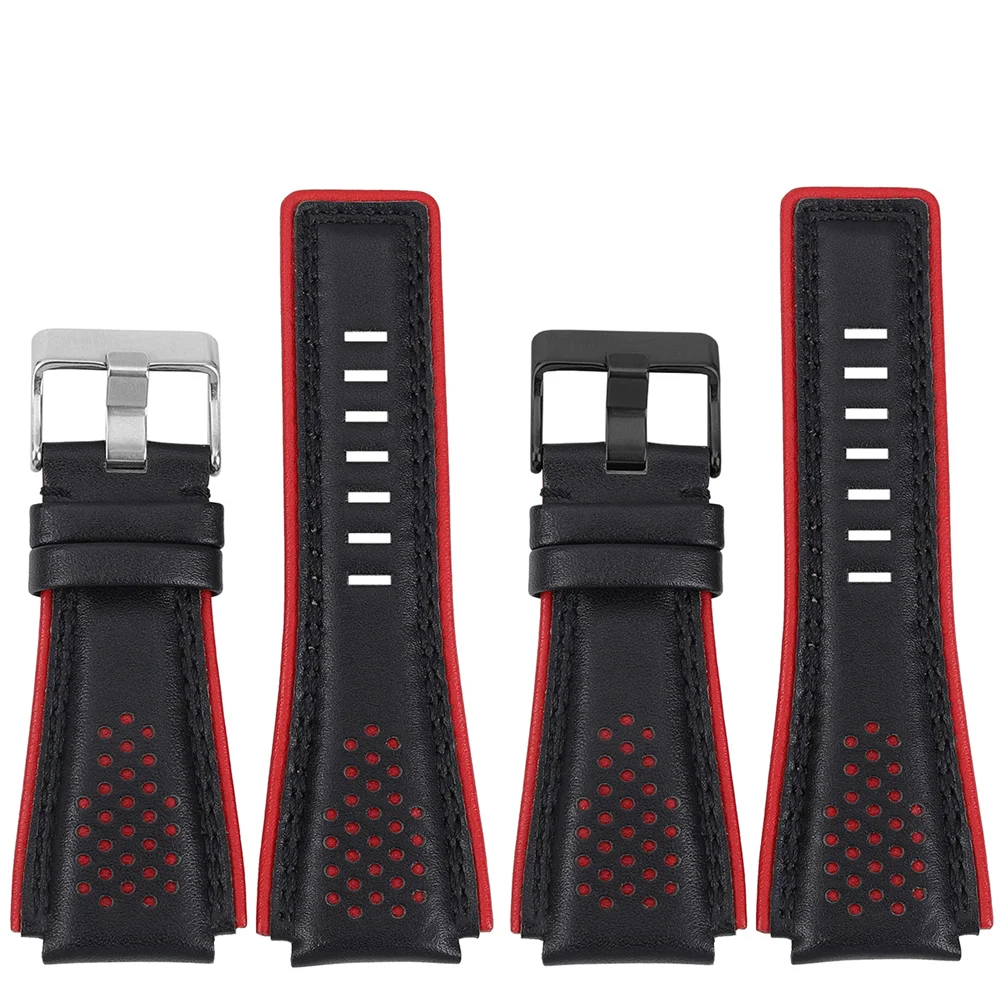 

Ремешок для часов 24 мм для BR01 BR03, кожаный ремешок, мужской ремешок из воловьей кожи, аксессуары для часов