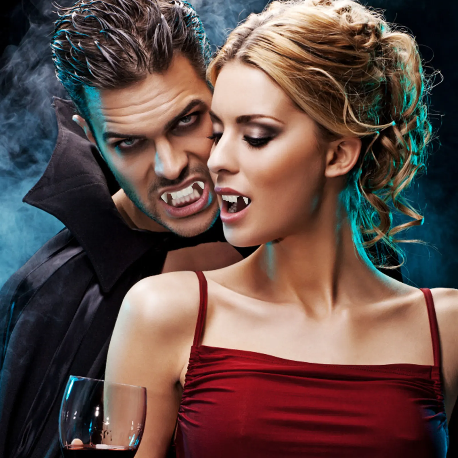 12 Piezas de Dientes de Vampiro Falsos para Halloween, Accesorios de Disfraces, Broma de Fiesta, Dientes de Zombi Feos, Decoración de Disfraces, Dientes Divertidos