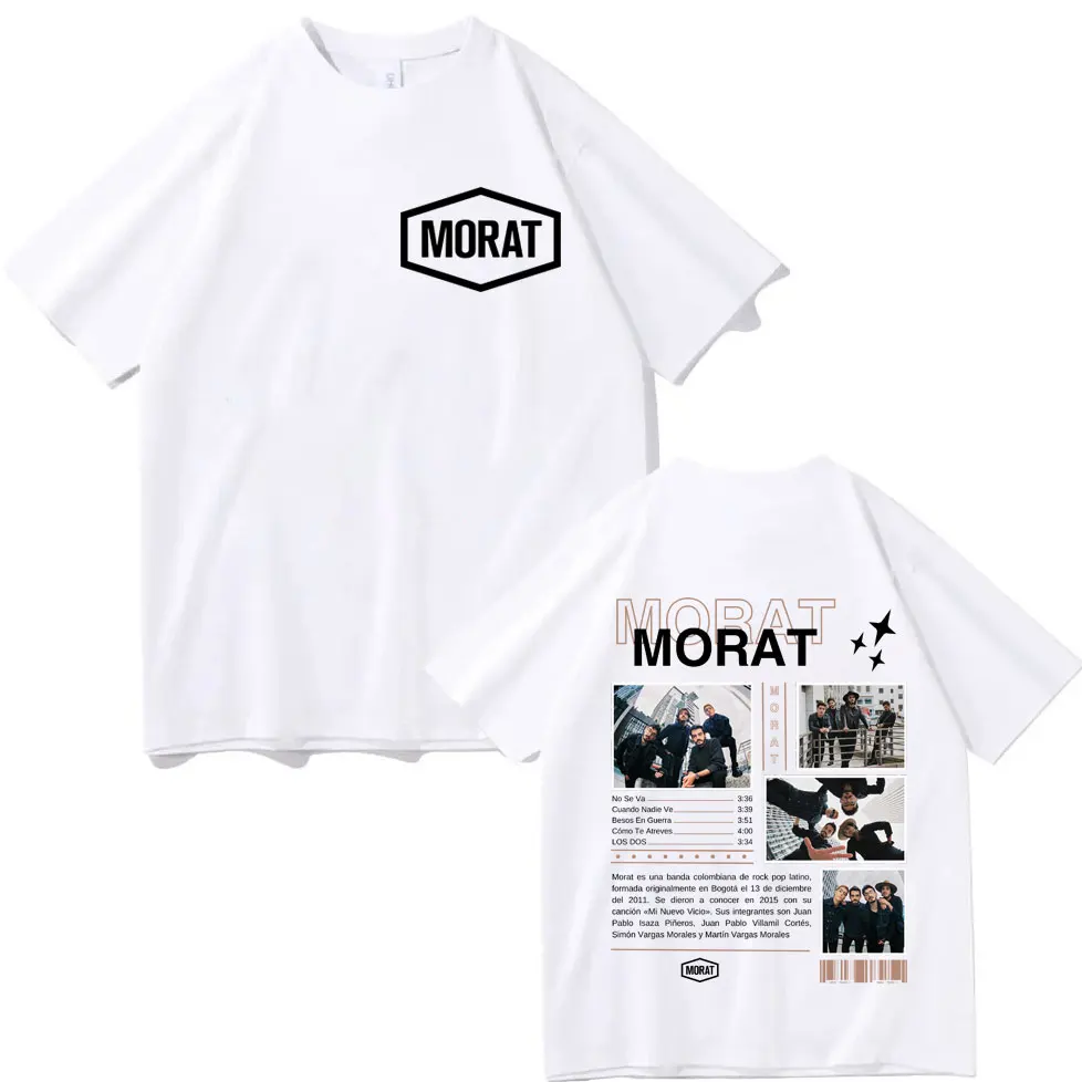 Morat Band Graphic T-shirts Men Women Harajuku Hip Hop Short Sleeve T-shirt Clothing Fashion Casual Cotton T Shirts Streetwear