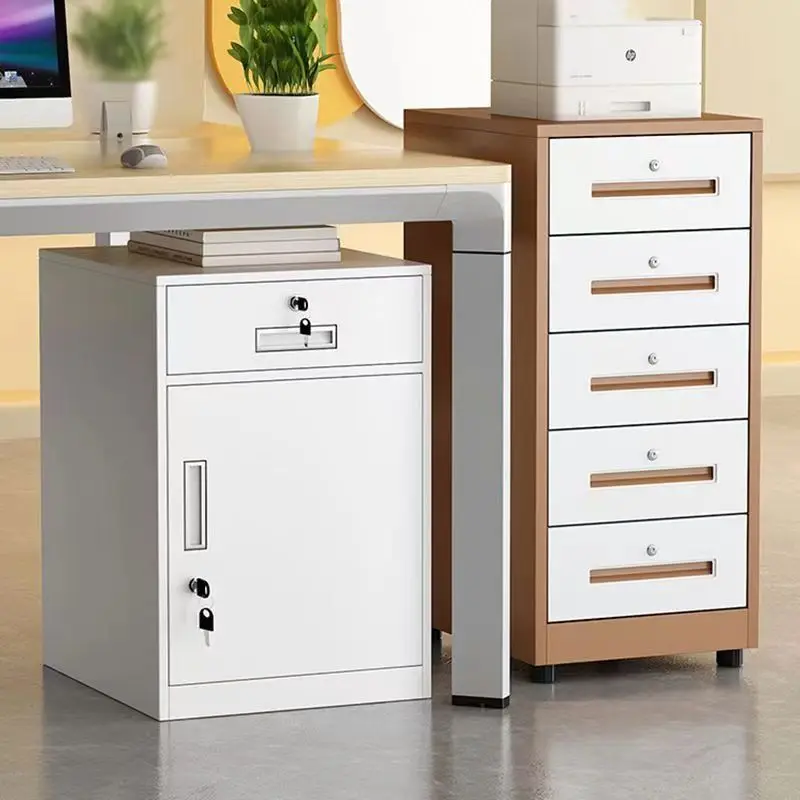 

Iron cabinet Steel low Office locker Under table Storage small Locked bedside table File cabinet