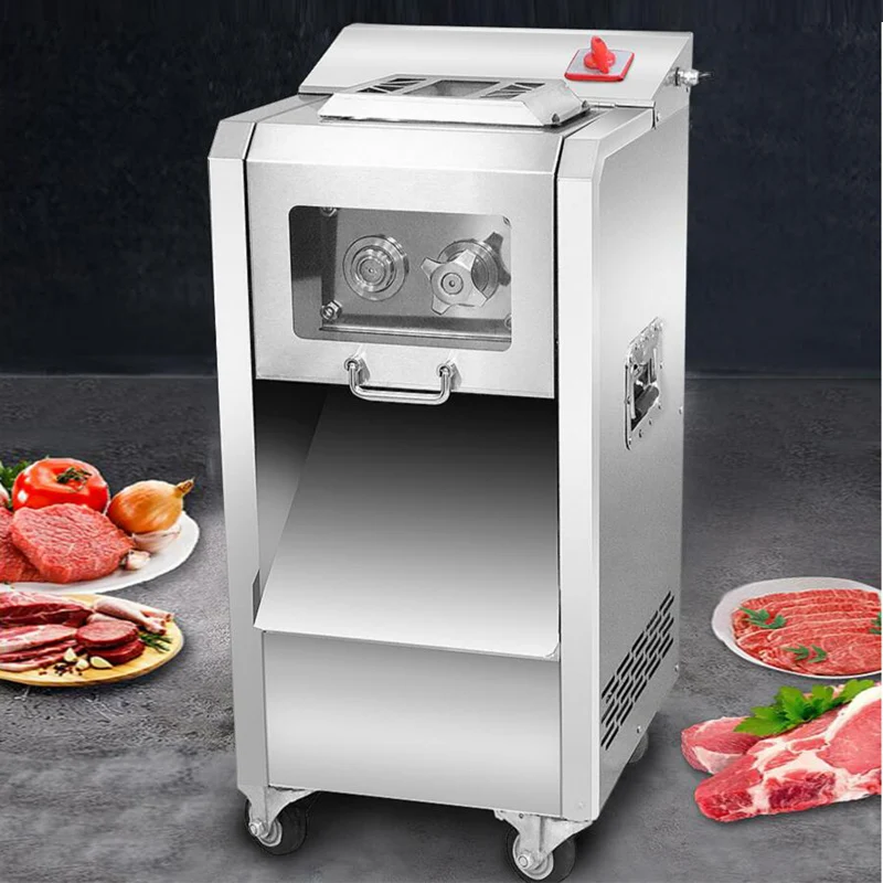 

110V 220V Electric Meat Cutter Machine Commercial Slicer Meat Automatic Sliced Meat Dicing Machine