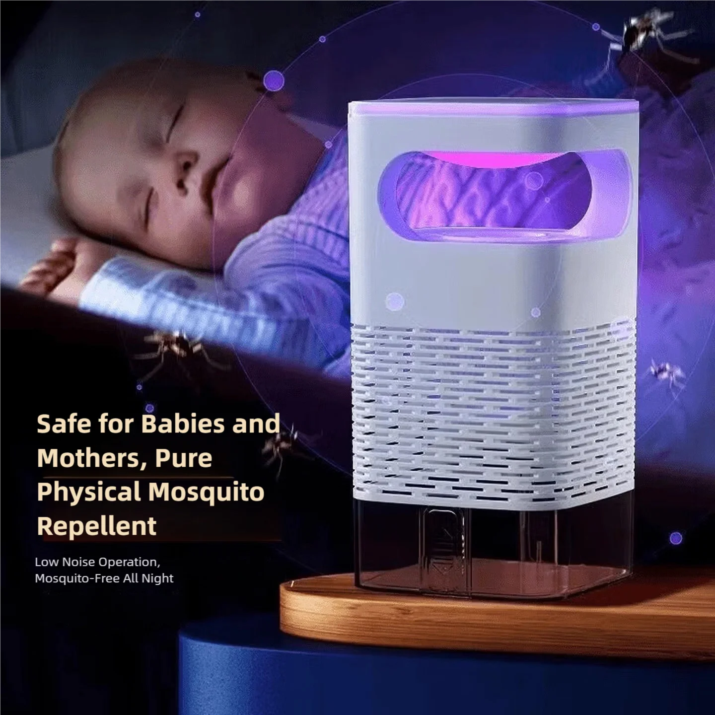 TINSOL Physical Mosquito-attracting Inhalation Mosquito Lamp USB Home Fly and Mosquito Repellent LED Mosquito Catcher Lamp image 4