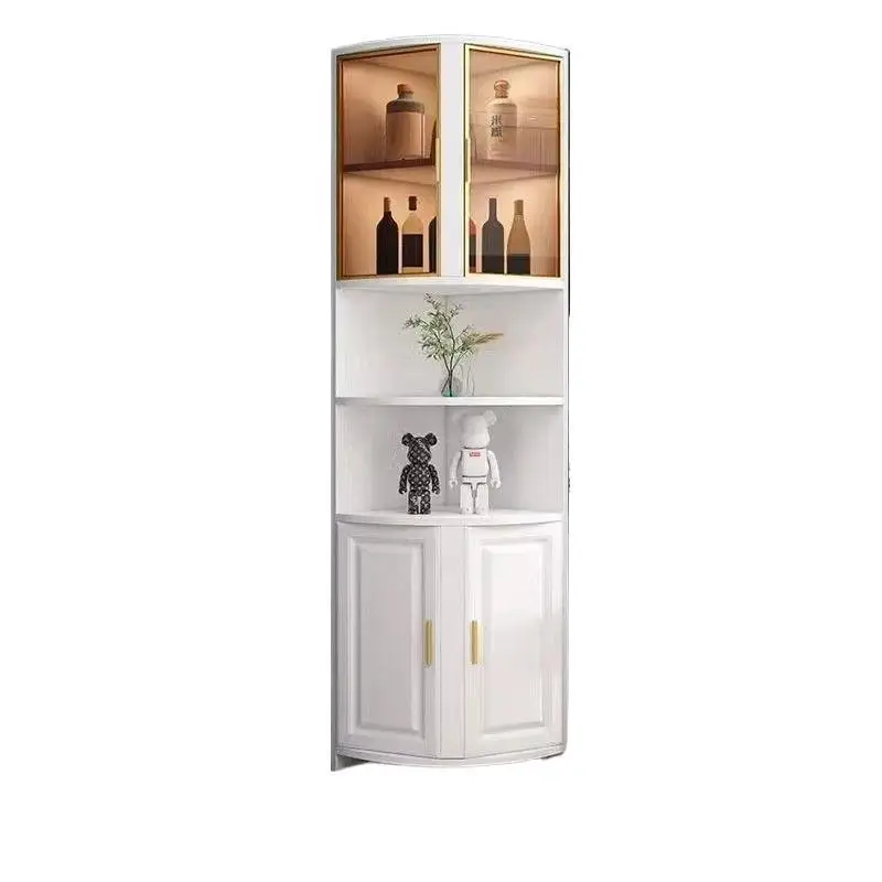 Solid wood corner cabinet Corner triangle cabinet Corner side cabinet Storage storage rack