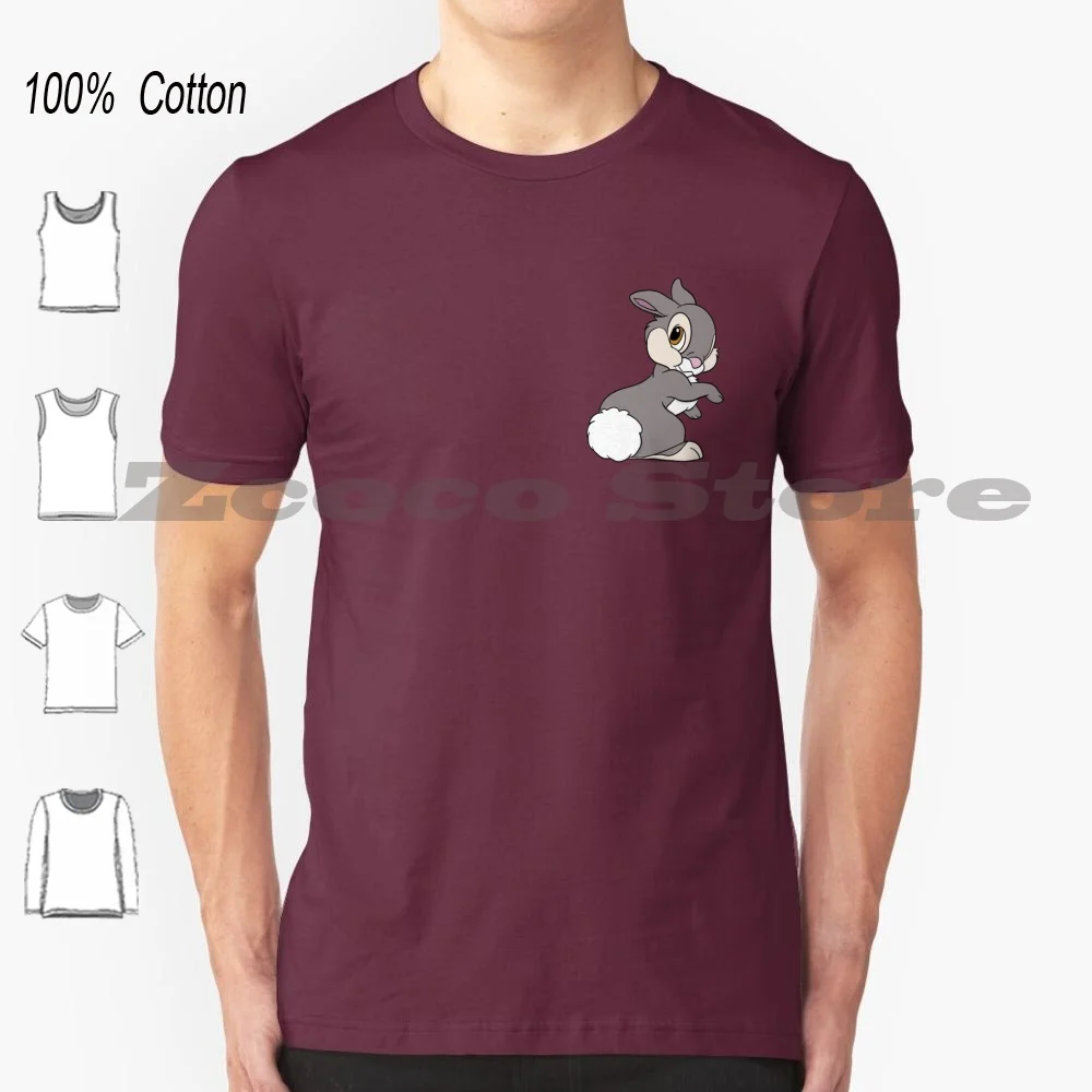 

Cute Thumper T-Shirt 100% Cotton Men Women Personalized Pattern Thumper Movies Animals Animals Cute Cute Animals World