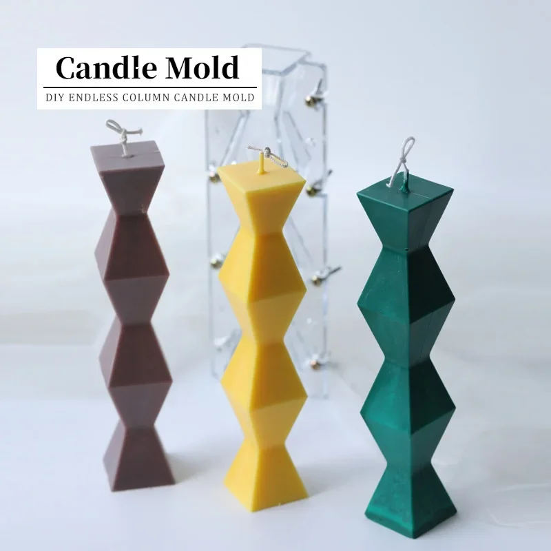 

Large Endless Column Acrylic Candle Mold European style long candle Creative Home Decoration Scented Material for candle making