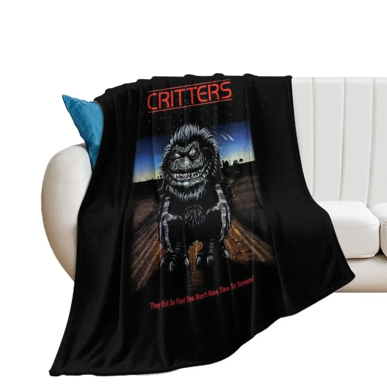 

CRITTERS Throw Blanket wednesday Decorative Sofa Furry Blankets