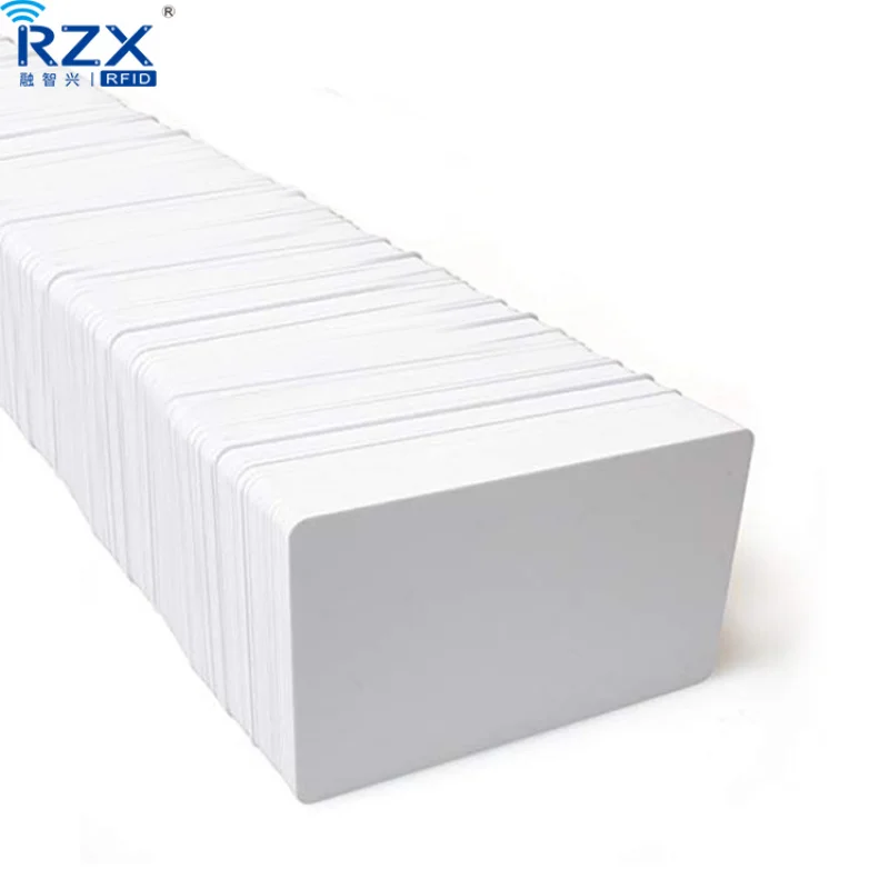 Custom 200pcs Printable Smart Card NFC CR80 13.56Mhz NTAG213 144Byte Blank White PVC Card