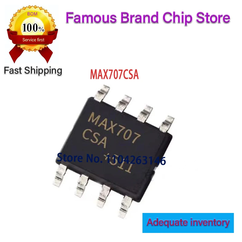MAX707 New and original MAX707CSA MAX707CS MAX707C SOP8 10PCS