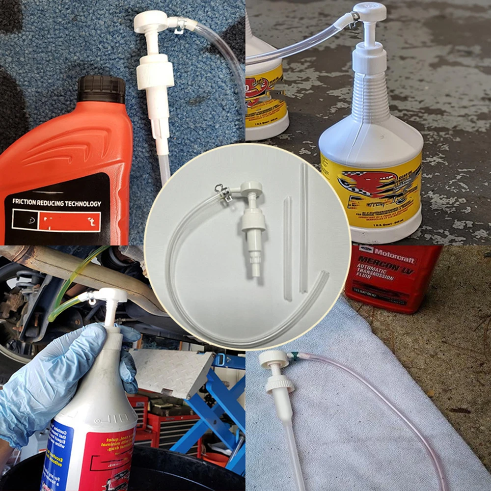 For Standard Quart Bottles Lower Unit Gear Oil Pump Includes Metal Swivel 8mm 10mm Adapters Fit Most Marine Boat Outboard Motors - view 6