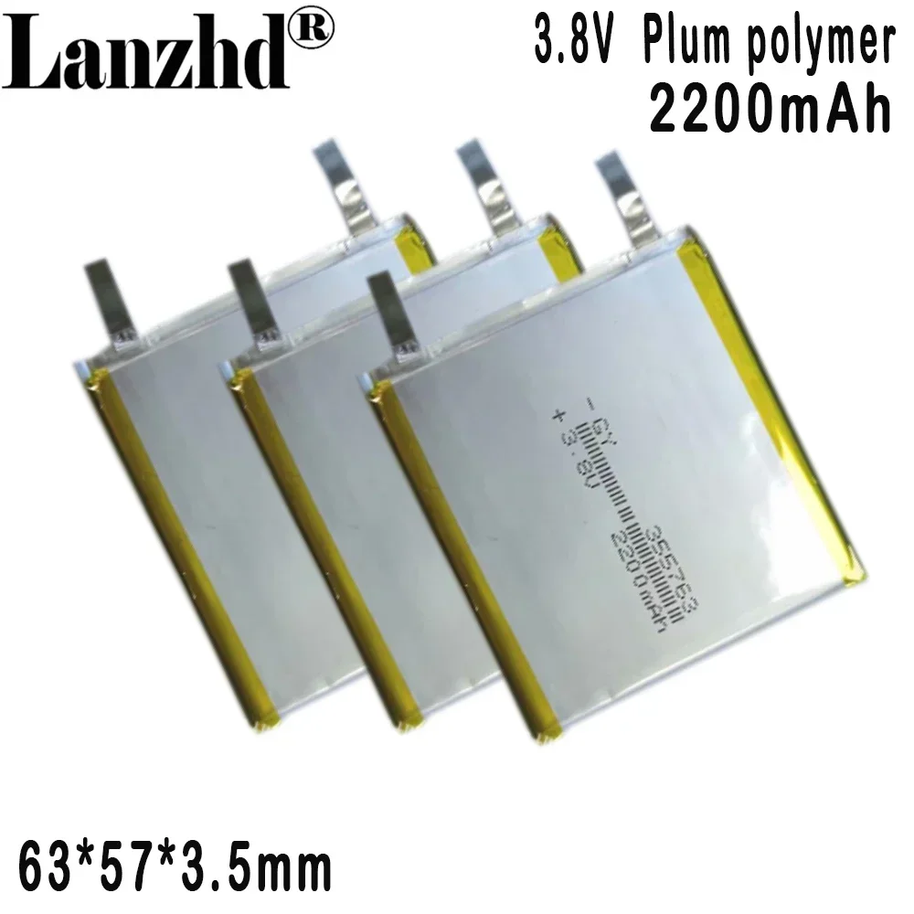 3.8V Polymer lithium battery 2200MAH high voltage 4.35V For mobile phone built-in laptop 355763