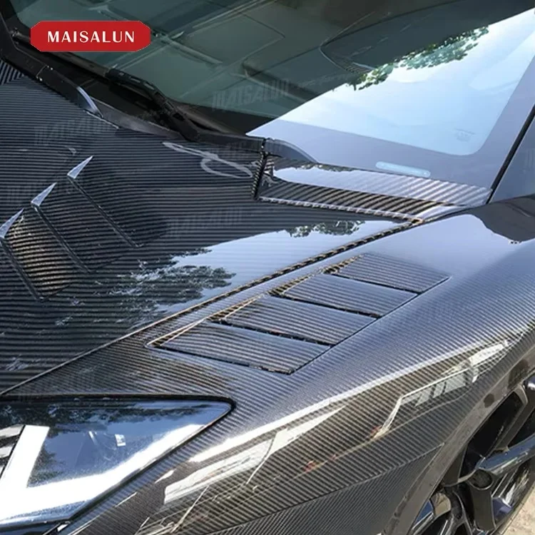 Carbon Fiber Hood Vent Trim Cover Aerodynamic Styling for  Aventador SVJ LP700 LP750 Body Kit