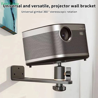 Portable Projector Bracket 360° Rotatable Wall Mount Beamer Holder Universal 1/4 Screw For XGIMI JMGO Dangbei Projector Stand