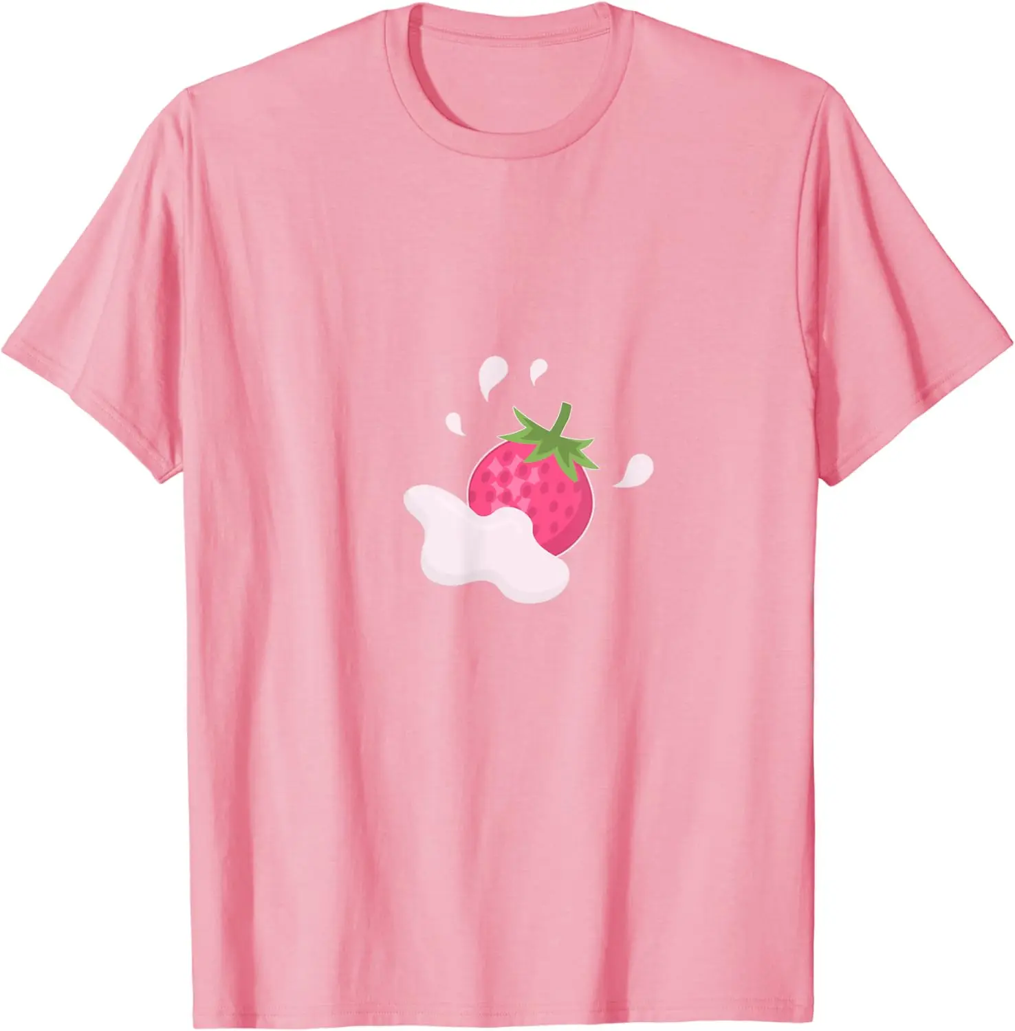 cute pink strawberry milk shirt japanese  anime T-Shirt