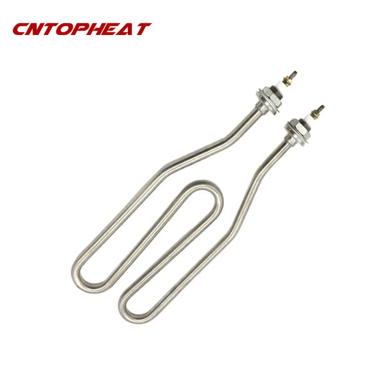 W Shape Water Heating Element 220V/380V Immersion Tank Heater M18 Thread Stainless Steel Electric Boiler Heater 3KW/4KW