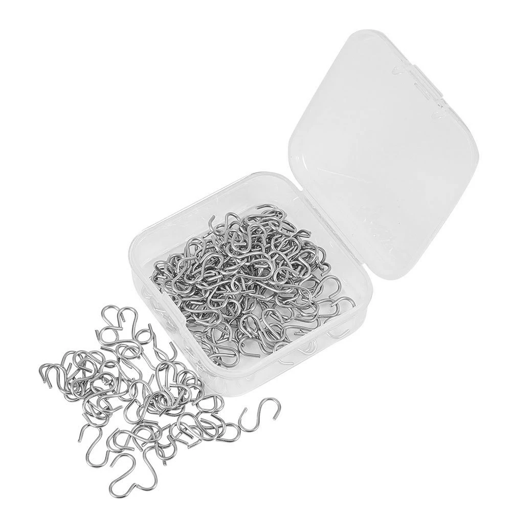 150 Pieces Mini S Hooks Connectors Metal S-Shaped Wire Hook Hangers for , Hanging Jewelry, Key Chain and Tags