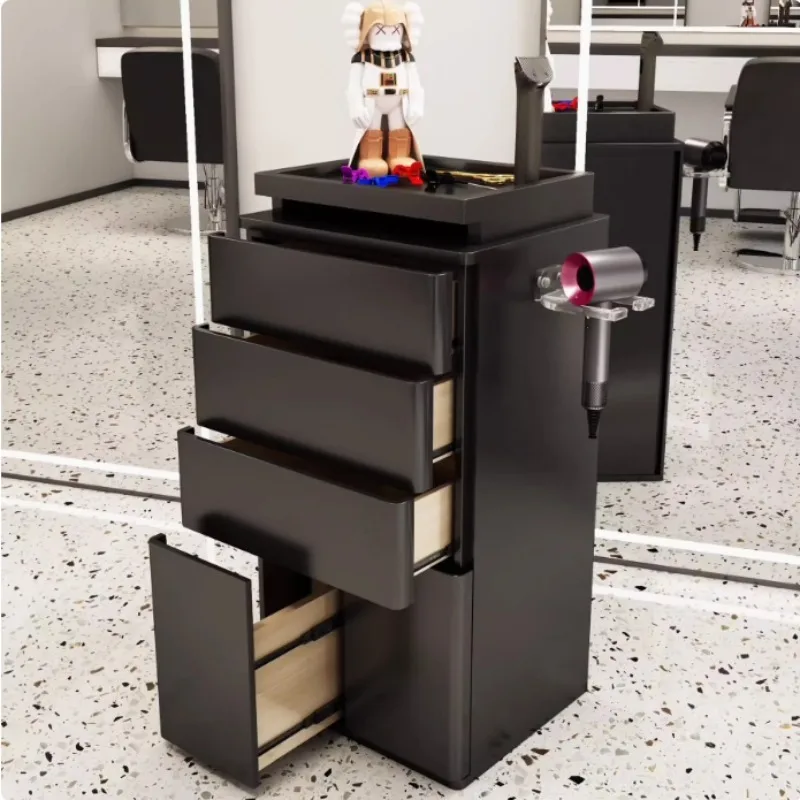 

Beauty Hairdressing Tool Cabinet Salon Mirror Table Specific Drawer Cabinet Haircut Tool Storage Cabinet Salon Furniture FYST