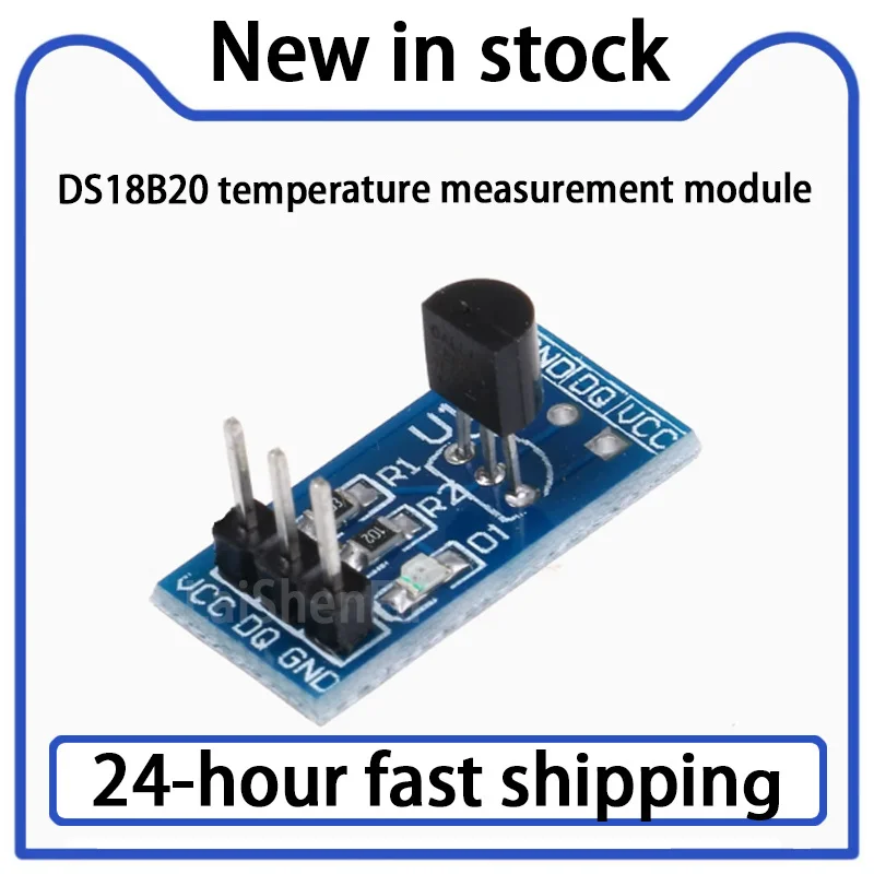 5PCS DS18B20 Temperature Measurement Module Temperature Sensor Development Board Temperature Control Switch Stock