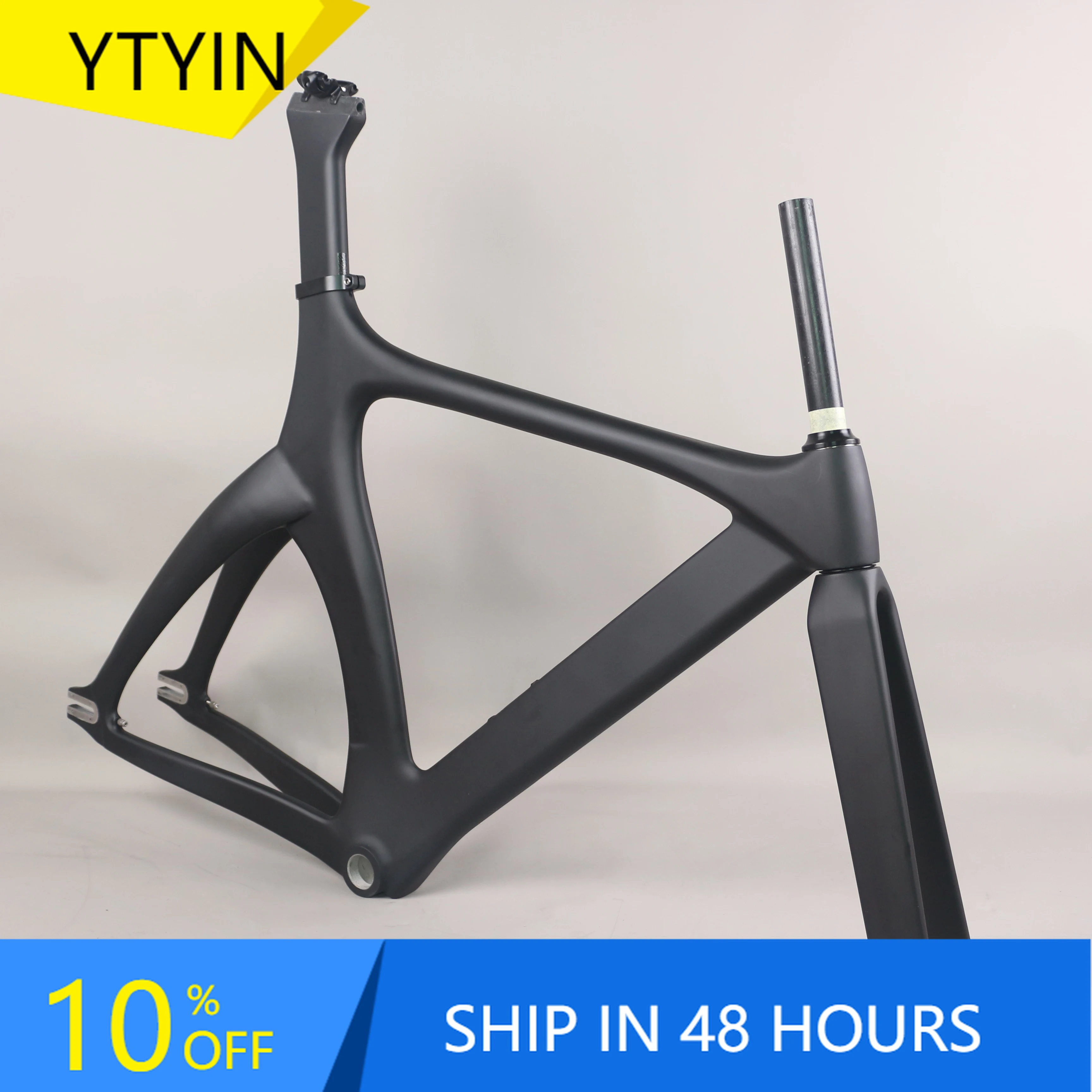 

YTYIN New Bike Frame TR015 T800 Toray Carbon Fiber BSA Fixed Gear Frame Bike Frame NEW Aroe Track Bicycle Fram