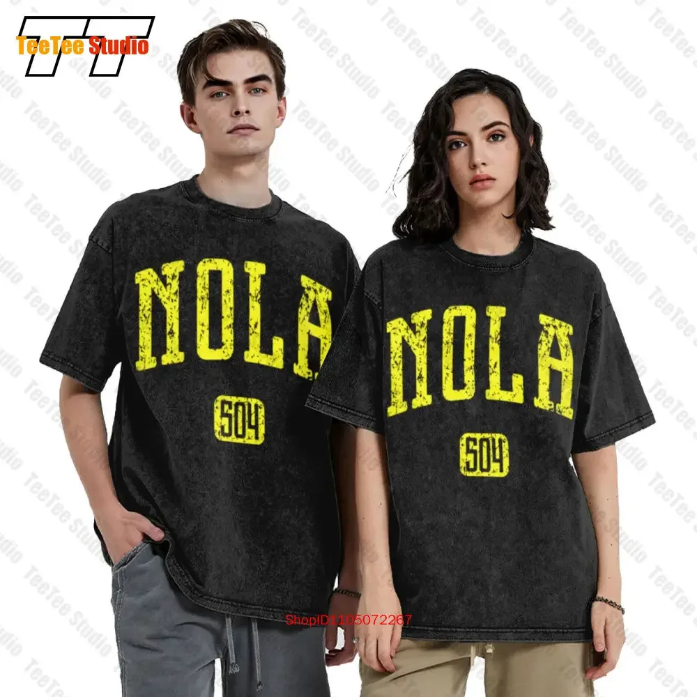 Nola-New Orleans Louisiana Treme Ward Jazz Blues Vintage T-Shirt YKYR  Oversized