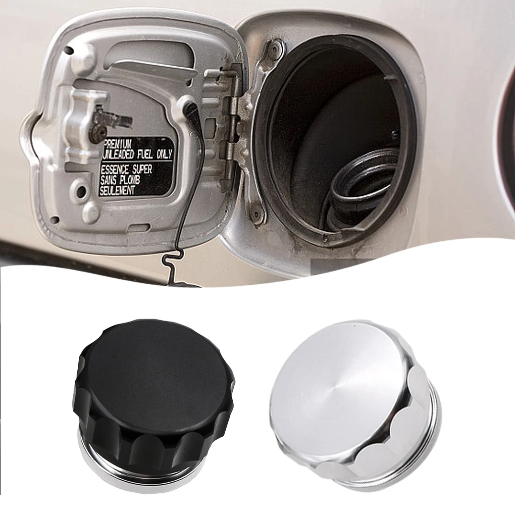 Alloy Easy To Install Tank Cover For Various Car Models Materials Durable Aesthetic Fuels Tank Cap silver HJG01-51mm