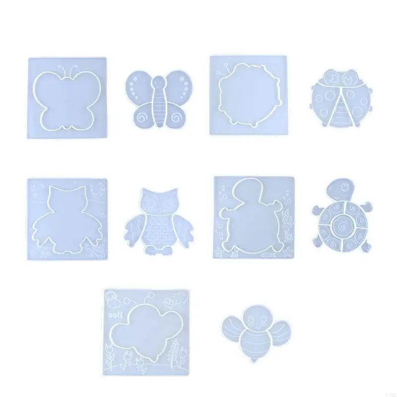 R3MC Cartoon Puzzle Epoxy Mold DIY Animals Puzzle Game Kid Silicone Resin Mold