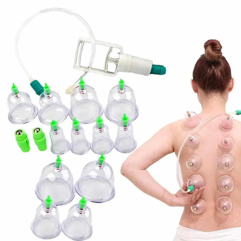 Mini Ventosas Cupping Face And Body Massager Anti-Cellulite Massage Body Cups V Face Back Foot Cup Suction Silicone Vacuum Cans