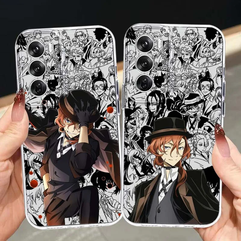 

Anime B-Bungos S-Strays Dogs For OPPO A11 A16 A55 A56 A57 A72 A52 A73 A74 A54 A78 Find X5 X6 X7 Ultra Pro 5G Transparent Case