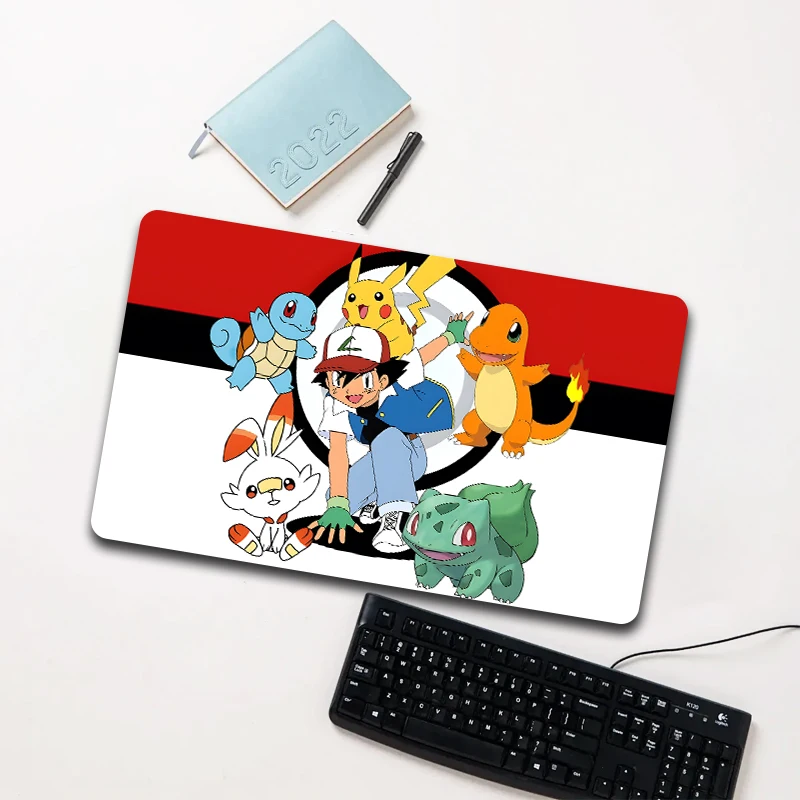 

Pokemon Mouse Pad Large Non-slip Waterproof Pikachu Charmander Desk Mat for PC Laptop